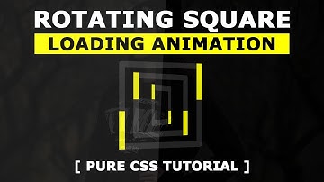 3D Rotating Square Loading Animation Effects - Pure Html CSS Loader Tutorial