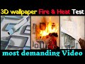 Fire & Heat Experiment of 3D Wallpaper, Waltop Wallpaper, PVC Wall sticker, Pasting Process