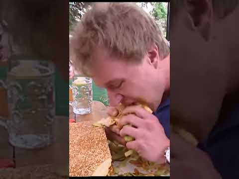 Furious Pete vs 22lb Burger in Berlin, Germany