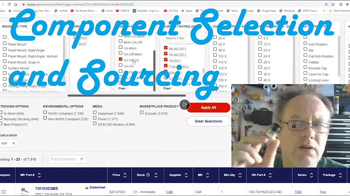 Parts Selection and Getting Datasheets