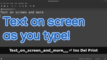 Screenkey: the best tool to display your keys as you type