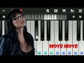 Moje more moye moye  tiktok and reels song  easy piano tutorial  perfect piano