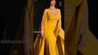Beautiful Yellow Dress Fashion Design New || Stylish Model Hot 🥵 Trending Fashion || #Remix #Reels