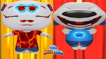 TALKING TOM HERO DASH -- LAVA HERO ANGELA & HERO HANK CLASSIC RUN MIRROR MODE FUNNY FAIL