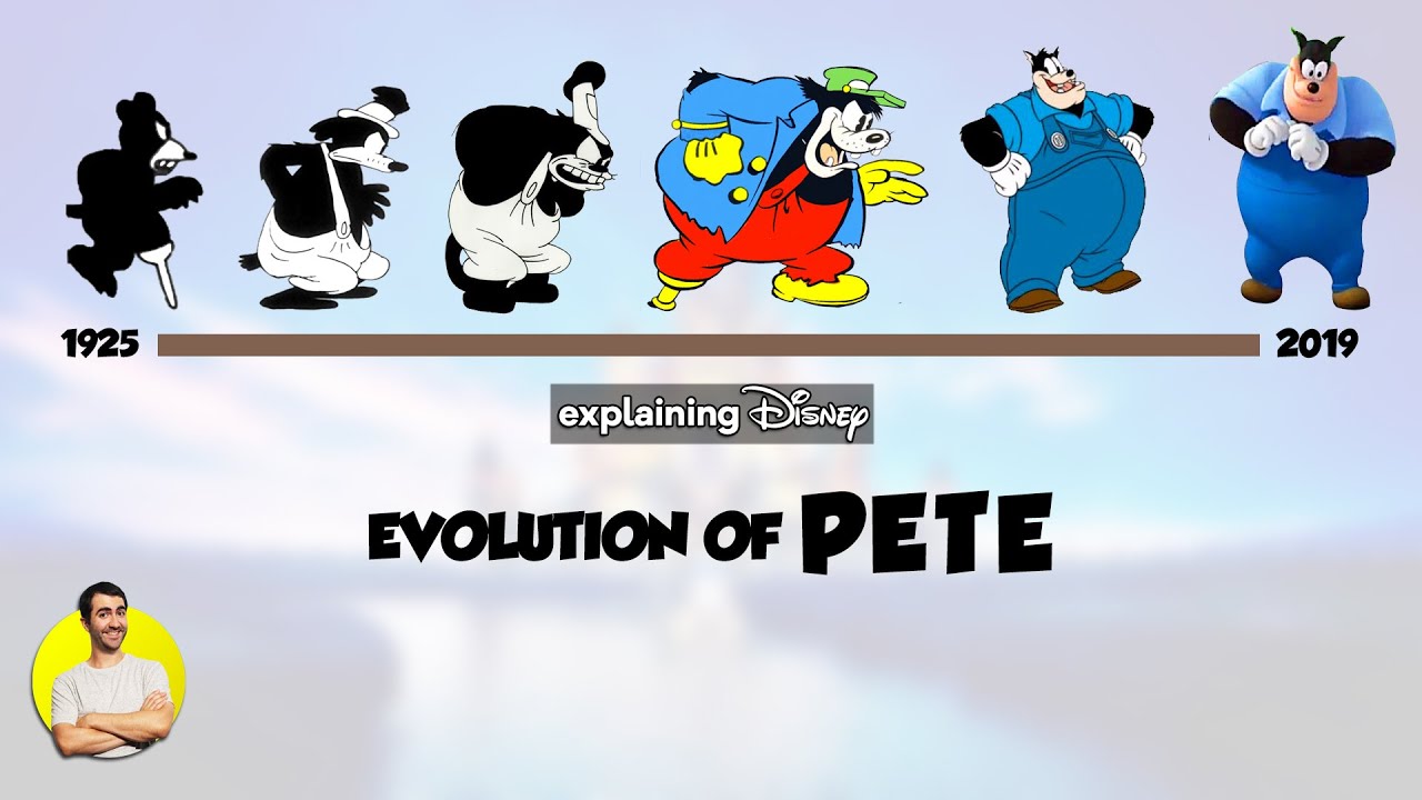 Evolution of PETE, Disney's Oldest Character - 94 Years Explained - CARTOON EVOLUTION