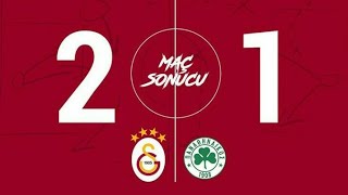 Galatasaray - 2 • 1 - Panathinaikos ÖZET