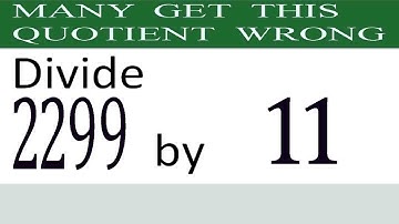 Divide     2299      by     11  Many  get  this  quotient   wrong