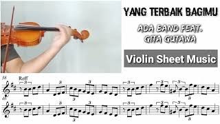 Yang Terbaik Bagimu - Ada Band [Violin Sheet Music]