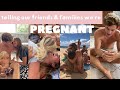 TELLING FRIENDS & FAMILY WE'RE PREGNANT! | Maddie Castellano