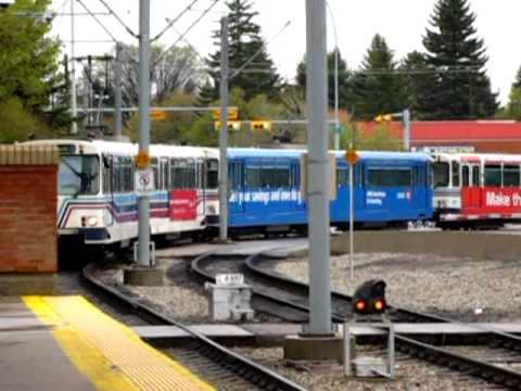 Clips of Calgary Transit LRT Trains operating in different sections of the City and Suburbs.