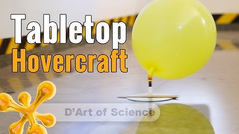 How to make a Balloon Hovercraft | with Forward Thrust | dArtofScience