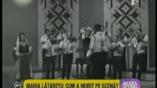 Cum a murit pe scena cântareata Maria Lataretu chords