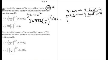 Algebra 2 Unit 6 Review (6.1-6.4, 6.7): Exponential & Logarithmic Functions