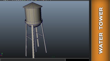 Autodesk Maya 2014 Beginner - Modeling Water Tower Tutorial