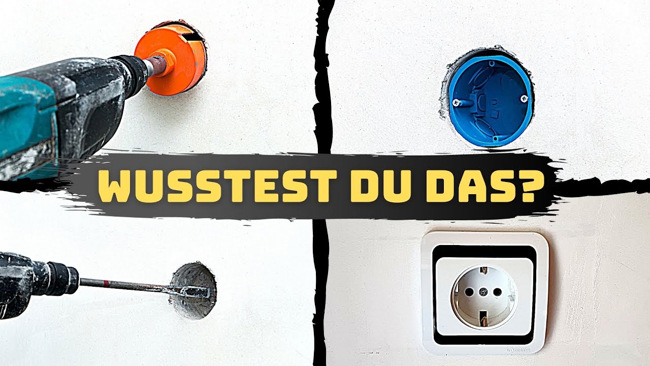 Update Stromkabel für Schalter / Steckdosen unterputz verlegen (Altbau/Rohbau) Elektroinstallation Teil 1