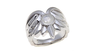 Margo Manhattan 'Gavreel' Angel Wing Moonstone Ring