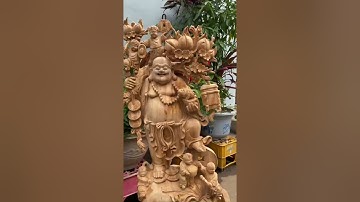 Tổng hợp 10 pho tượng di lặc gỗ Ngọc Am thơm phức.