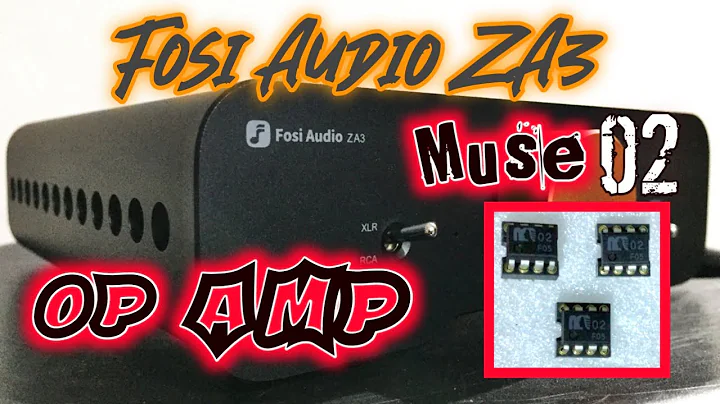 Fosi Audio ZA3 Op Amp Replacement Muse 02 XLR Connection