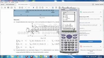 VIGAS EN CASIO CLASSPAD 330