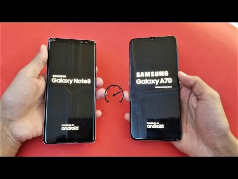 Samsung Galaxy A70 vs Samsung Galaxy Note 8 - Speed Test!