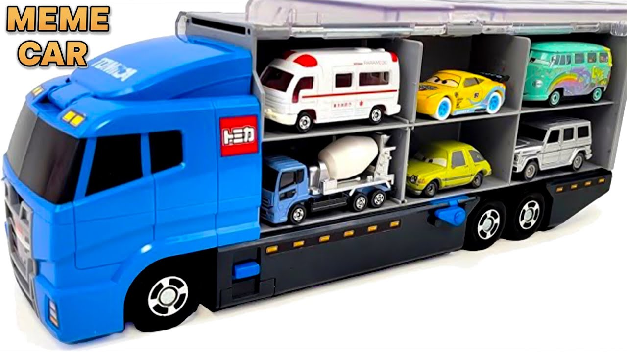 トミカ☆高級ミニカーを開封してコンボイ出発！ホンダNSXも参加☆ 30