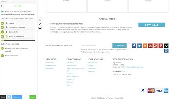 How to update footer layout? (Prestashop 1.7)