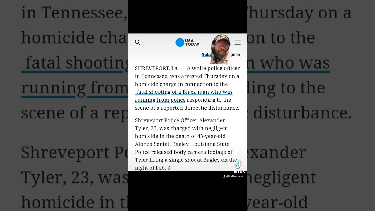 ⁣White Cop charged and arrested for shooting innocent Black Man. #shreveport #louisiana