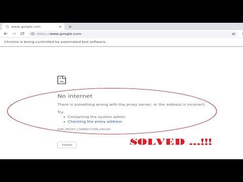 There is something wrong with the proxy server or the address is incorrect | Solved