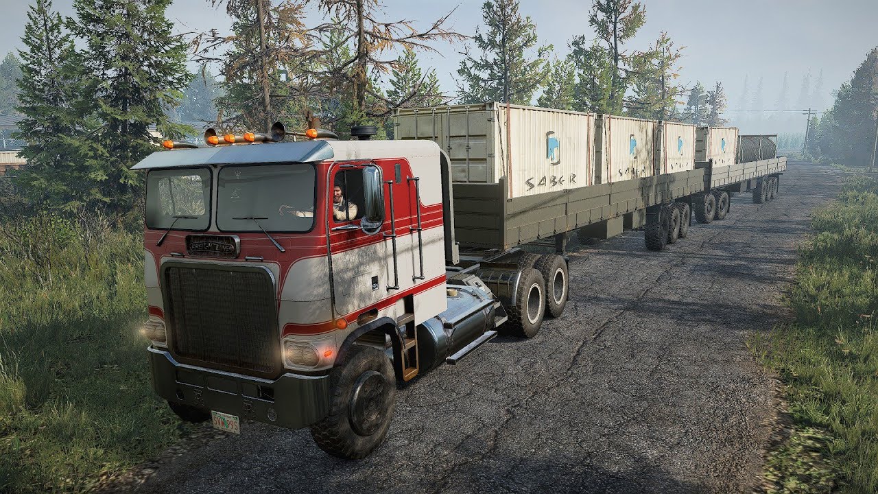 Много контейнеров для Freightway Powerliner COE | SnowRunner | Logitech G29