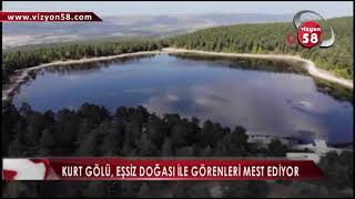 KURT GÖLÜ, EŞSİZ DOĞASI İLE GÖRENLERİ MEST EDİYOR Resimi