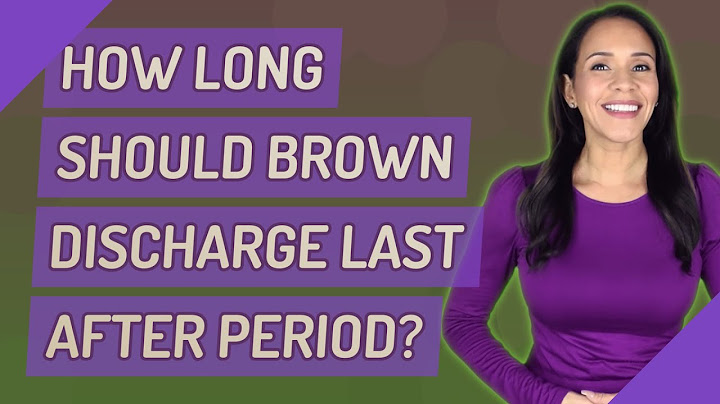 Is it normal to have brown discharge 2 weeks after your period