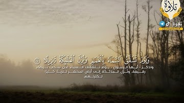 تلاوة من سورة الفرقان { أَصحابُ الجَنَّةِ يَومَئِذٍ خَيرٌ مُستَقَرًّا }  للقارئ  محمد سرور عبدالجميل