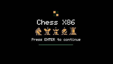 Chess x86 - A bootable chess game running baremetal on x86_64 CPU without any OS