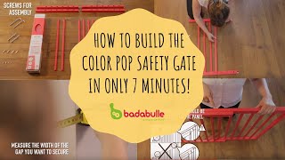 COLOR POP is the first safety gate in kit form, easy to build and available in 6 colours! Follow Badabulle Official channel for more 