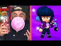 VOU COMER CHICLETE ATÉ LIBERAR A BIBI NO BRAWL STARS!!