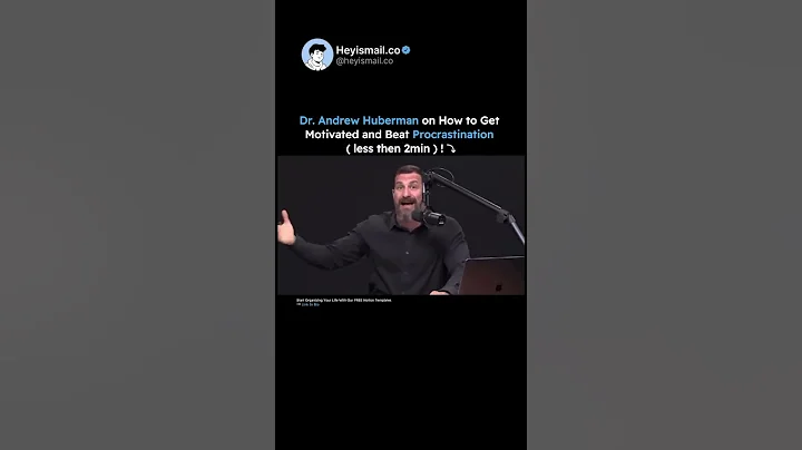 Dr. Andrew Huberman on How to Get Motivated and Beat Procrastination ( less then 2min )! #motivation