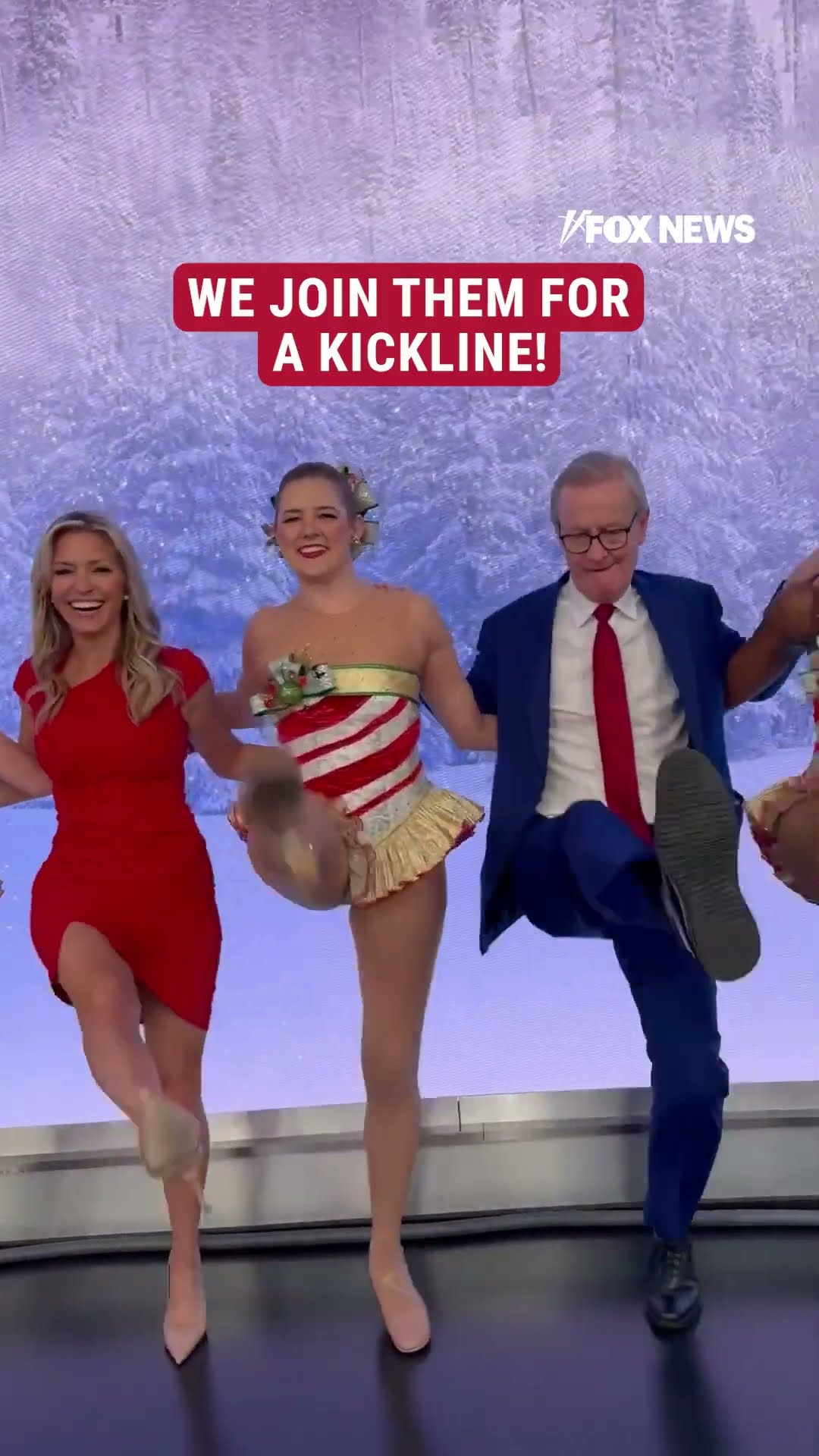 The Rockettes joined Fox \u0026 Friends to teach Ainsley, Steve, and Lawrence their famous kickline!
