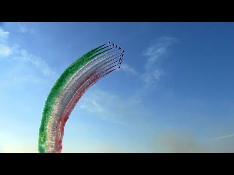 Tricolour Arrows put on spectacular air show to celebrate their 60th anniversary