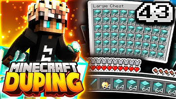 DUPING TONS OF DIAMOND BLOCKS + DUPING FOR ISLAND TOP! | Minecraft DUPING Series #43