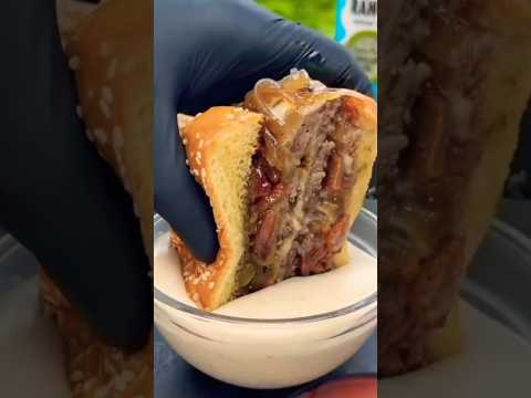 تحضير هبرغر لحمه ناعمه بلخضار وبصل مكرمل اكلات غربيه بطريقه سوريه سوريا  