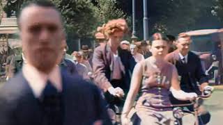 Beautiful Amsterdam in 1929 in color! [A.I. enhanced \& colorized]