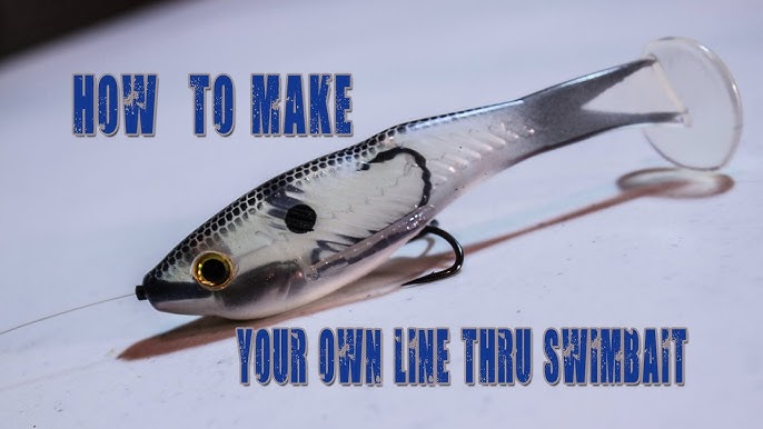 How To Rig A Line Through Swimbait - How To Make Your Own! 