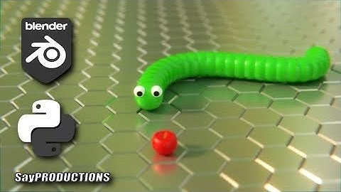 Slither.io like Snake Game with Blender (Python Programming)