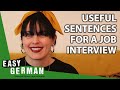 12 Questions You Can Hear in a Job Interview in Germany | Super Easy German (163)