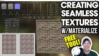 Create SEAMLESS TEXTURES from Images with Materialize - FREE TOOL!