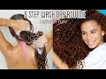 6 STEP Wash Day Routine For DRY/ BRITTLE Natural Hair | Detangling, DIY hot oil treatment + more!