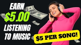 اربح 5 دولارات لكل أغنية من الاستماع إلى الموسيقى (اربح أموال PayPal وPayoneer عبر الإنترنت 2022)