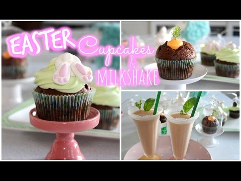 Easter snacks! Cupcakes & Carrot Milkshake! | Gemminamakeup