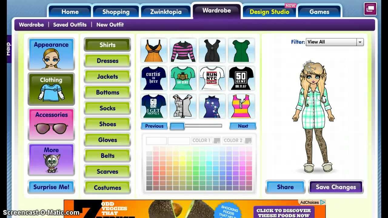 Zwinky Register Wardrobe Glitch 2013 - YouTube