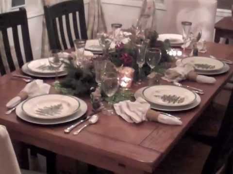 How To Decorate Table For Christmas